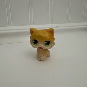 Vintage LPS - Littlest Pet Shop - 2005 Rare Magic Motion Cat - yellow/white